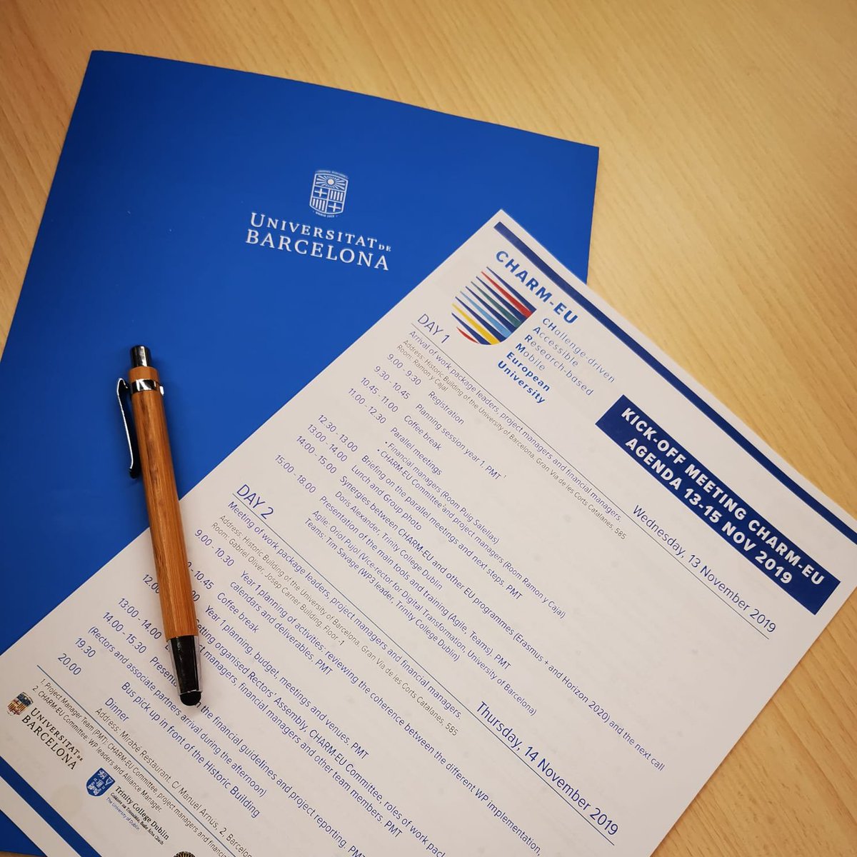 🛑Representatives of 5 #europeanuniversities are gathering together to the official  Kickoff meeting of #CHARMEU Alliance. A Spectacular Start!🏁🎉🎉
<a href="/UniBarcelona/">Universitat de Barcelona</a> 
<a href="/tcddublin/">Trinity College Dublin</a> 
<a href="/UniUtrecht/">Utrecht University</a> 
<a href="/eotvos_uni/">ELTE - Budapest UNI</a> 
<a href="/umontpellier/">Université de Montpellier</a> 

<a href="/EU_Commission/">European Commission</a> <a href="/EUErasmusPlus/">Erasmus+</a>
