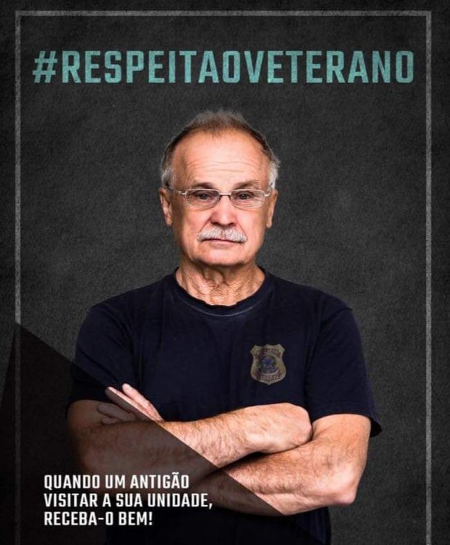 Quando um veterano visitar sua unidade policial, receba-o bem, pois quem não honra o passado, não merece fazer parte do futuro.