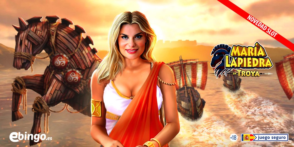 #Novedades
🤑😝🤑 Llegó el momento de divertirte con nuestra nueva slot, María Lapiedra En Troya. 👸
🐴 ⛵️Sumérgete en una excitante batalla con barcos y caballos. 
🤗 ¿Preparado para vivir una aventura? 
👉 Juega ahora bit.ly/2PsaedO