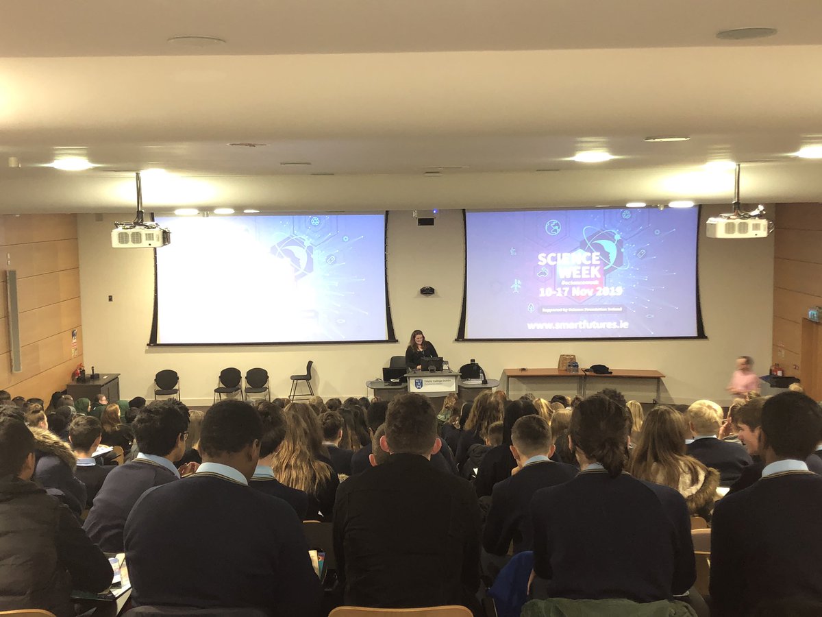 TCD_Chemistry's tweet image. We’re kicking off #TCDChemtalks with @TCDTangent and @scienceirel in @tcdTBSI! Wonderful talks from Gillian Roddie and Rebecca Wilson! @RepublicOfRSC #chemed #ScienceWeek2019