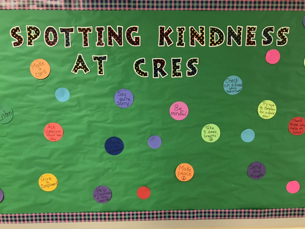 MrsDesmond14's tweet photo. Have you been spotted being kind today? Have you spotted others being kind? Happy World Kindness Day. At CRES, it’s EVERY DAY!! @ConoverRoadES @CNSchools https://t.co/pfIjomcjLJ