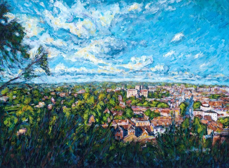 New one of Winchester.
St Giles Hill Viewpoint, Winchester
Acrylic on paper
#Winchester #stgileshill #kingalfred #impressionism #Impressionist #VanGogh