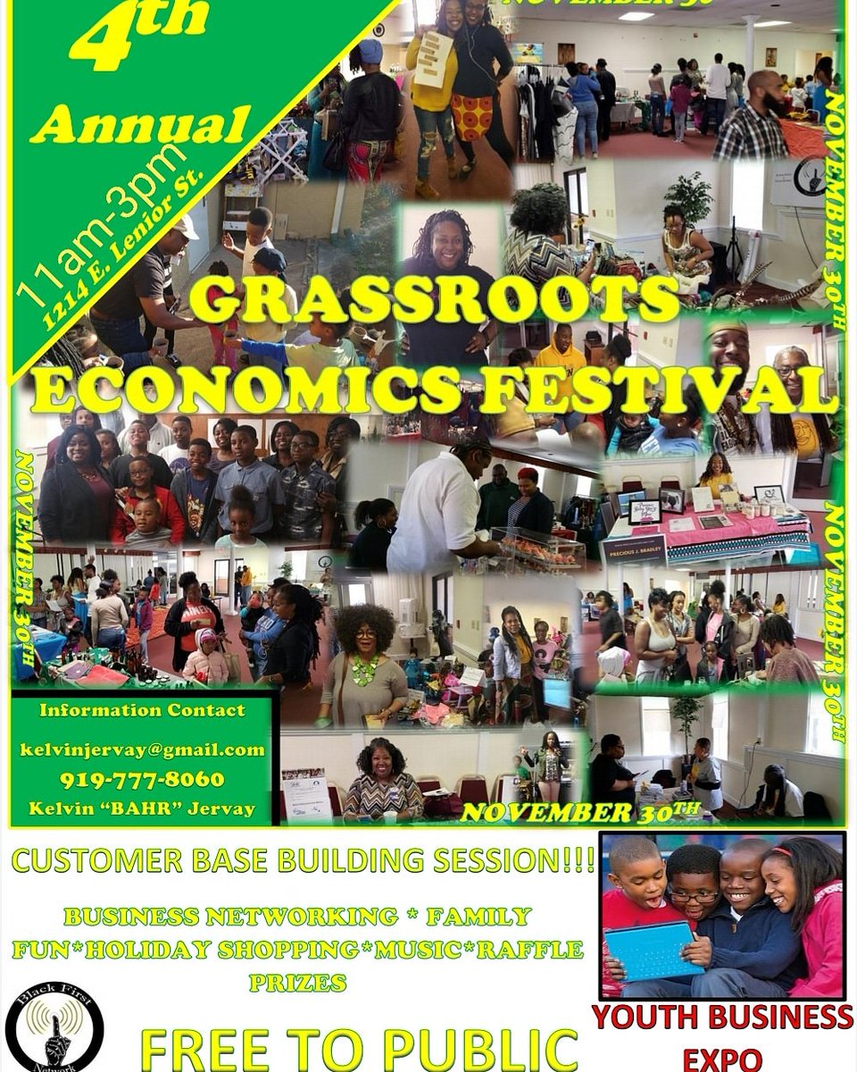 BlackFirstNet's tweet image. At the GrassRoots Economics Festival the keynote speakers are the Black owned businesses in attendance! This event is geared towards customer base buliding and making commitments between the businesses and the community. STILL VENDORS SPACES AVAILABLE! INBOX FOR DETAILS!