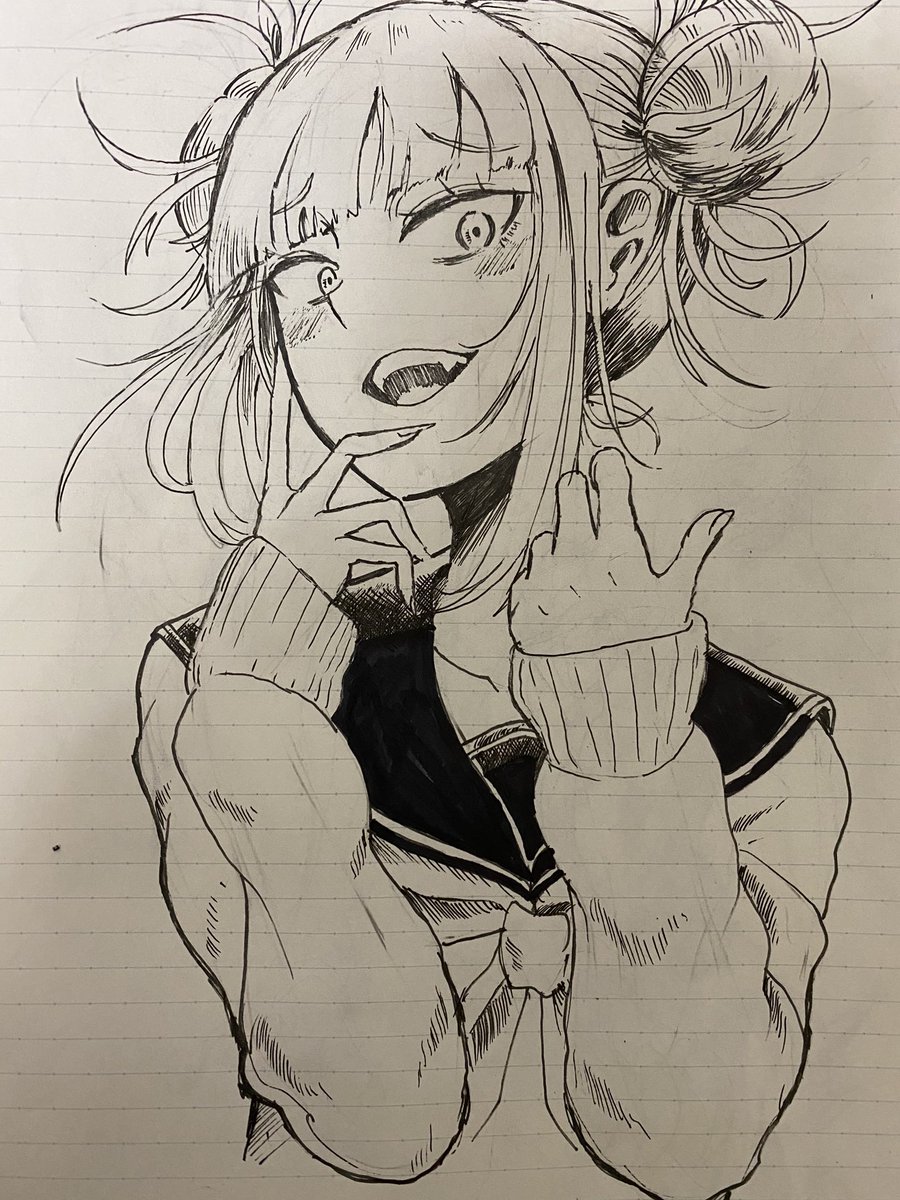 オオハラテツヤ 育休中 على تويتر 勉強疲れたので落書き 一度は描いてみたかったトガちゃん