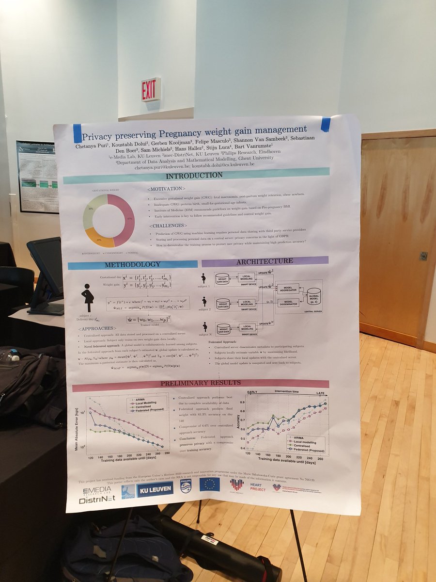 Koustabh Dolui (@dkoustabh) on Twitter photo Showcasing our demo presentation with <a href="/chetanya_puri/">Chetanya Puri</a> on privacy preserving weight gain management at <a href="/sensys_acm/">ACM SenSys</a> 2019. Please pay a visit our table in room 555 of Lerner hall if you find it interesting!
<a href="/MSCActions/">Marie Skłodowska-Curie Actions</a> #H2020 <a href="/HeartProjectITN/">HEART Project</a> <a href="/eMediaResearch/">eMedia Research Lab</a> <a href="/DistriNet/">DistriNet</a> Showcasing our demo presentation with <a href="/chetanya_puri/">Chetanya Puri</a> on privacy preserving weight gain management at <a href="/sensys_acm/">ACM SenSys</a> 2019. Please pay a visit our table in room 555 of Lerner hall if you find it interesting!
<a href="/MSCActions/">Marie Skłodowska-Curie Actions</a> #H2020 <a href="/HeartProjectITN/">HEART Project</a> <a href="/eMediaResearch/">eMedia Research Lab</a> <a href="/DistriNet/">DistriNet</a>