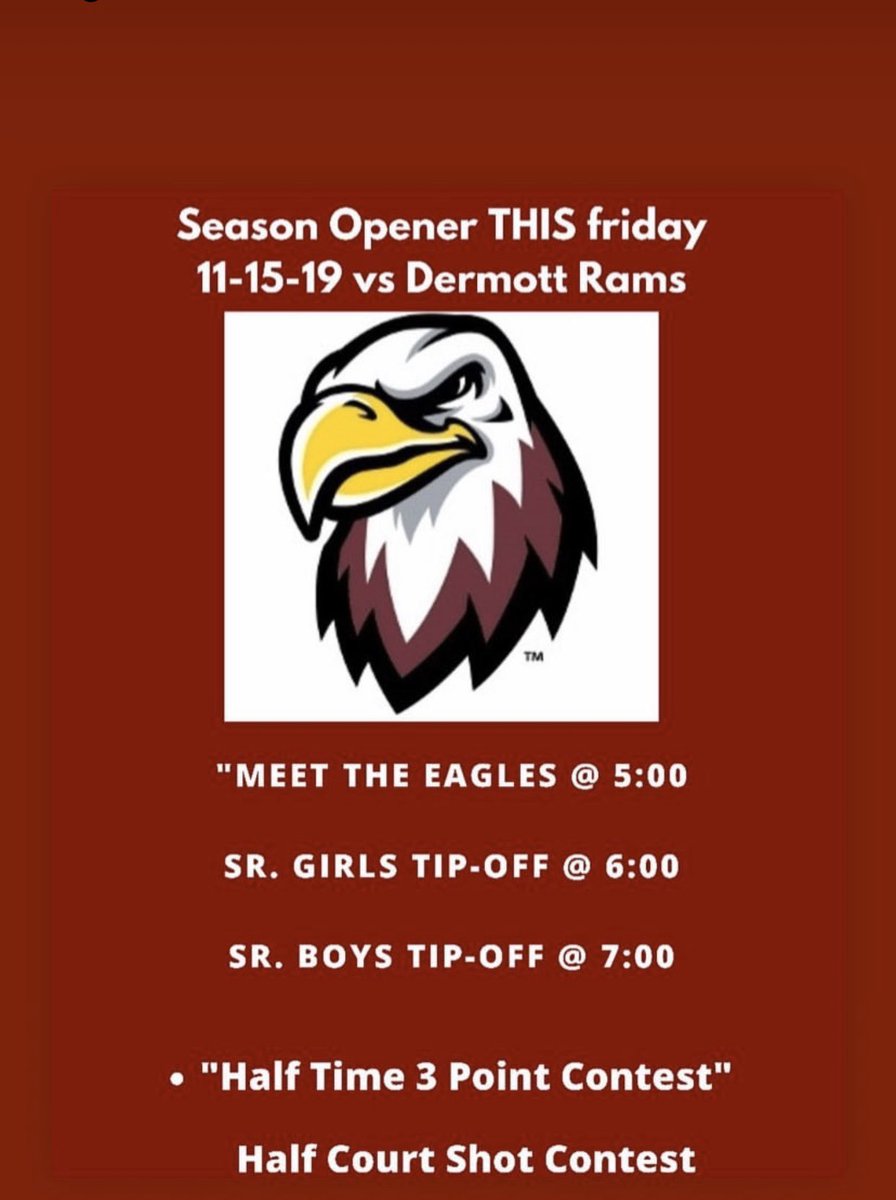 crteaglesbball's tweet image. This Friday....Be There, Be Loud, and help us kick off our Season the right way #EaglePride🦅💪🏾🏀