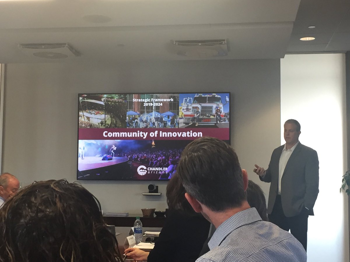 Councilmember Mark Stewart presenting Council’s Strategic Framework to the City’s Economic Development Advisory Committee. ⁦@cityofchandler⁩ ⁦@ChandlerEconDev⁩ #lovechandler ⁦@ChandlerAZProud⁩