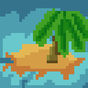 #island I feel the palm tree could use some work. Overall happy with this one. #pixel_dailies #pixelart<a href="/tag/island"class="tags">#island</a><a href="/tag/pixelart"class="tags"><span>#pixelart</span></a><a href="/tag/pixel_dailies"class="tags"><span>#pixel_dailies</span></a><a href="/tag/aseprite"class="tags"><span>#aseprite</span></a>