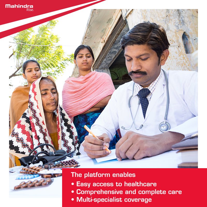 MahindraRise's tweet photo. .@tech_mahindra's Kisan Swasth initiative is an end-to-end digital solution bringing healthcare facilities to farmers in remote areas. Congratulations on earning an accolade at Rise Awards for this innovation. https://t.co/NEKiUgJbHH