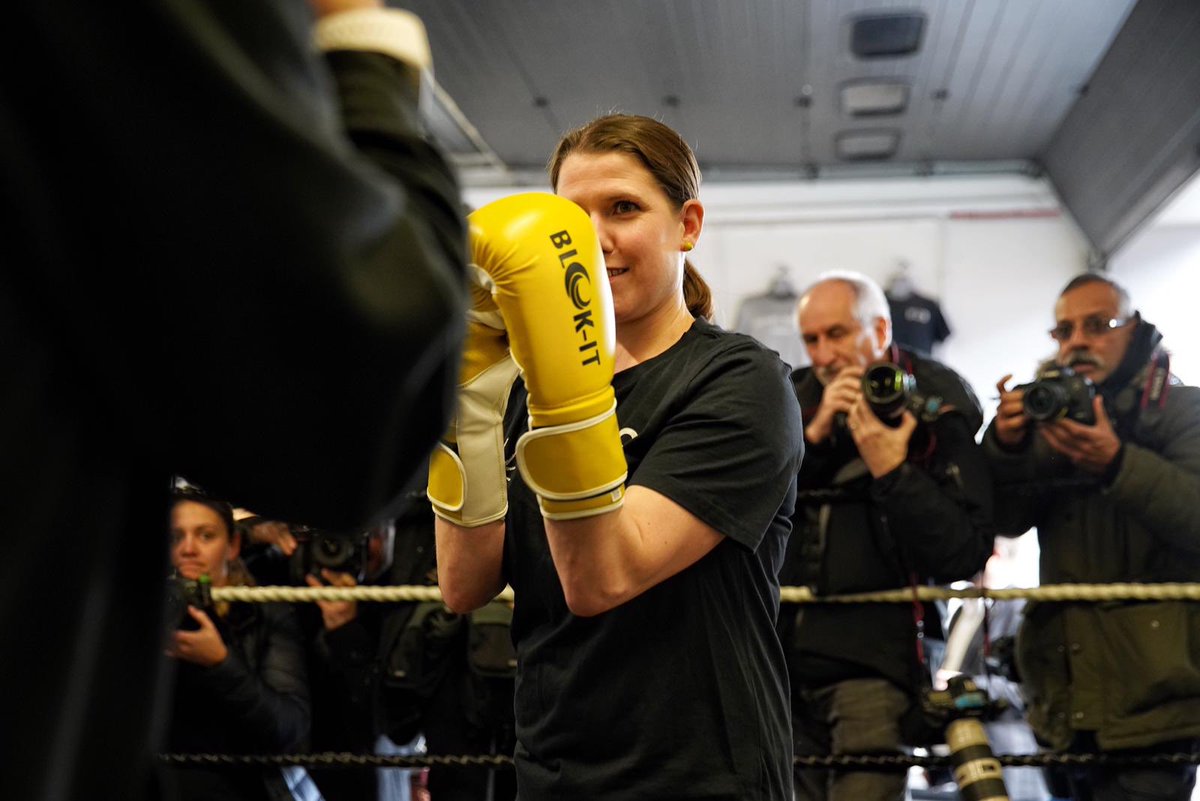 Jo Swinson Boxing