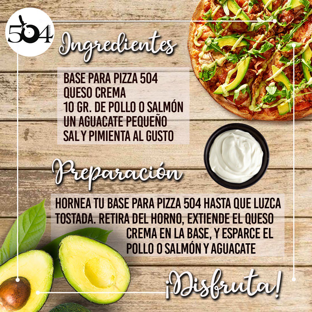prepizza504's tweet photo. ¿Necesitas ideas para un #almuerzo que sea #rápido pero #nutritivo?. Prueba esta #deliciosa receta hecha con nuestras #prepizzas. Comparte con nosotros cómo te quedó esta receta a través de la etiqueta #EXPERIENCIA504

#FelizMiercoles #pizzalovers #ComeenCasa #Recetas  🍕❤️ https://t.co/JtGP0H3bNa