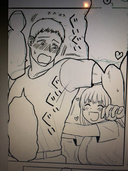 漫画の線画終わった!!!あとはトーン貼って背景だ!!! 