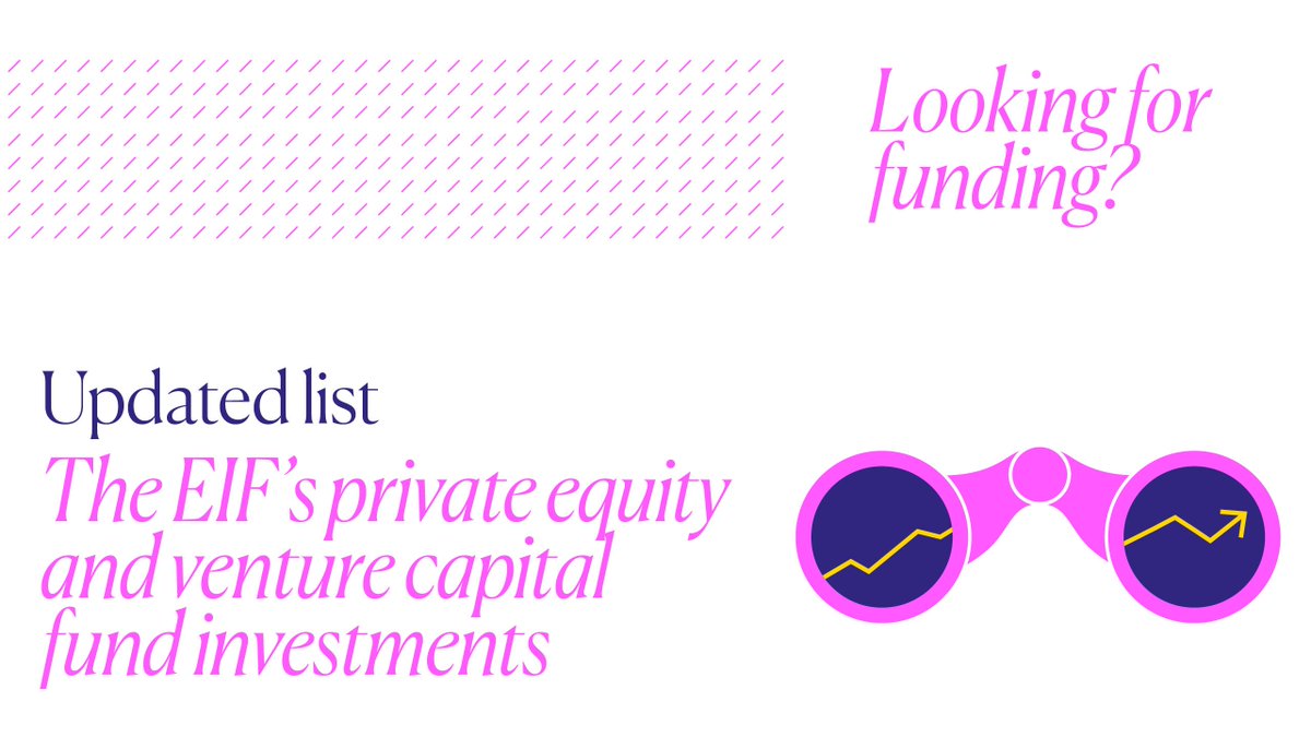We've updated the list of #privateequity and #venturecapital funds back by the <a href="/EIF_EU/">European Investment Fund</a> as at end-June 2019. It is now available here: eif.org/what_we_do/equ…

#DYK: Signed transactions per given year are also included in the EIF's Annual Report.