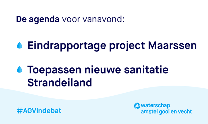 🎥 Vanaf 19:30 uur is onze commissievergadering #AGVindebat live te volgen via 👉 https://t.co/LEeQONZMFy
ℹ Project #Maarssen 👉 https://t.co/cAjVZYbOj3
ℹ #Strandeiland 👉 https://t.co/oCBOBNqr2g