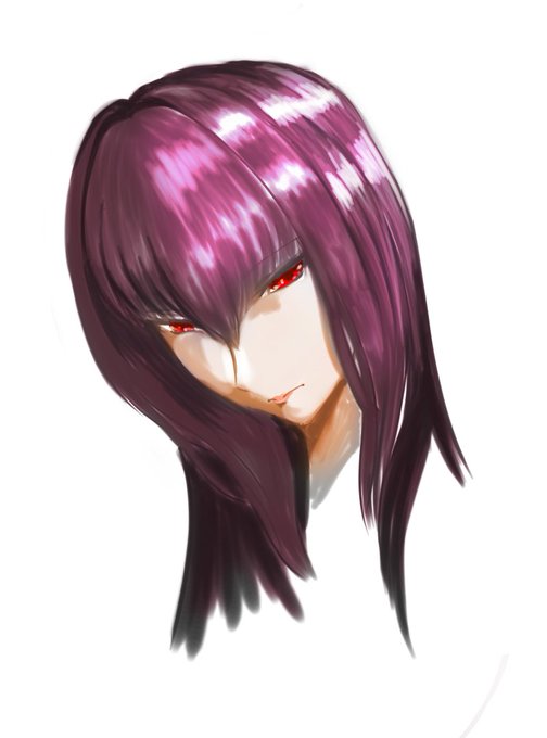 グリザイユ画法で描いてみたスカサハ師匠 