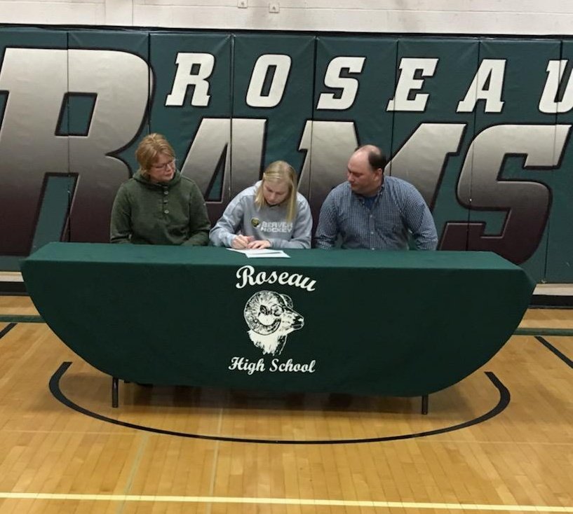 Proud of Kayla!  Signed her NLI today.