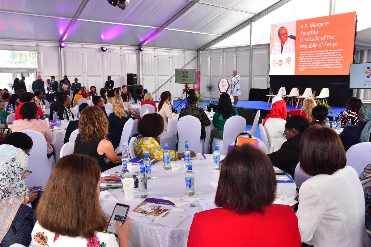 FirstLadyRwanda's tweet photo. PHOTOS: Highlights from the #ICPD25 high-level dialogue themed 'When Women Lead', that took place today at the #NairobiSummit. https://t.co/kN41K9qHJw