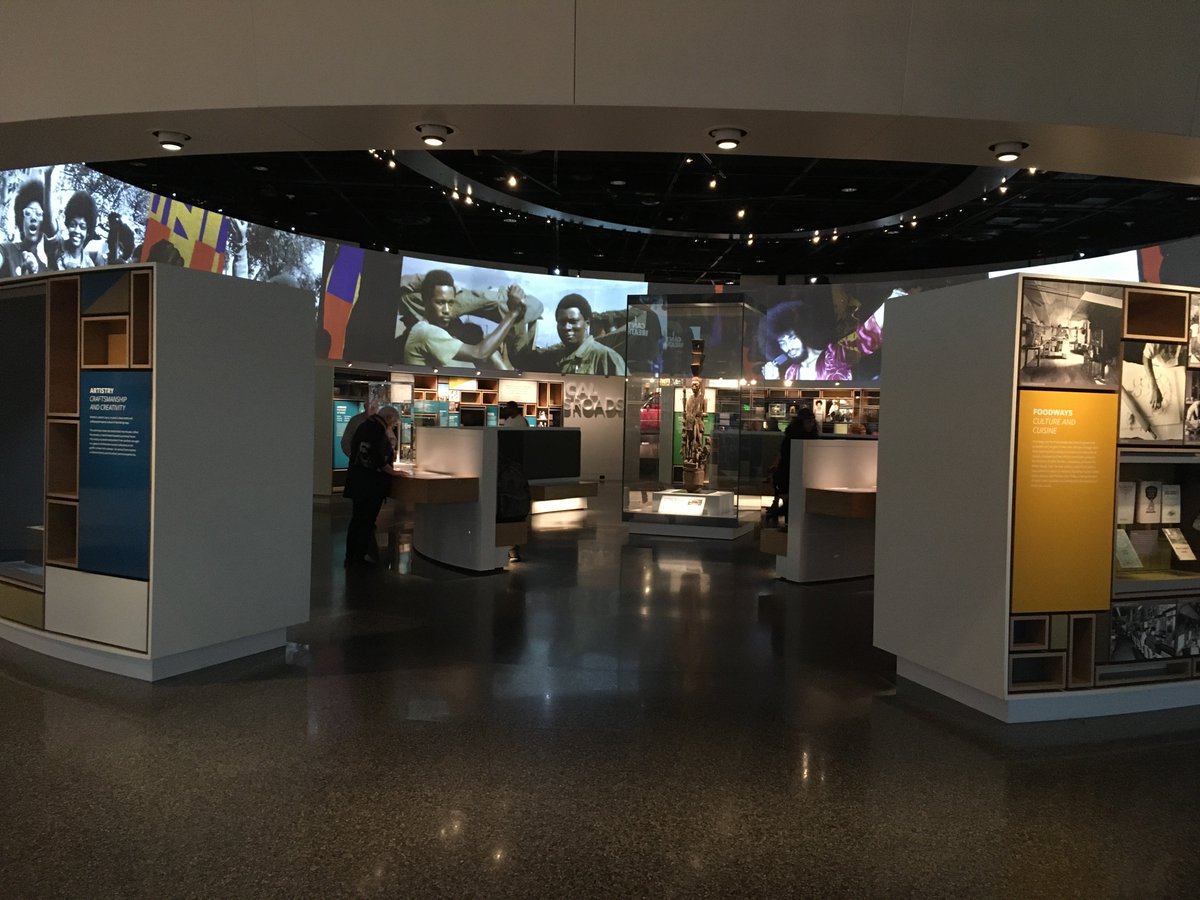 Then finally the Culture Galleries. Objects, and spoken word told via films that encircled the space 16/