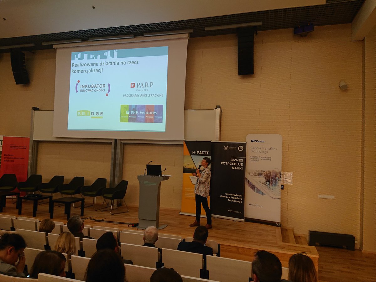 Dziś w CZIiTT PW rozpoczęła się VIII Konferencja PACTT (Porozumienie Akademickich Centrów Transferu Technologii) <a href="/PW_edu/">Politechnika Warszawska</a> <a href="/WAT_edu/">Wojskowa Akademia Techniczna</a> #WUM