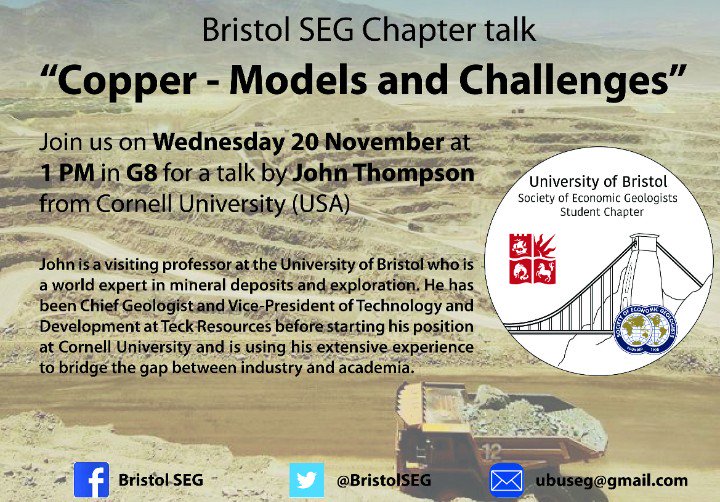 Join us 20 November for our SEG chapter talk by John Thompson.