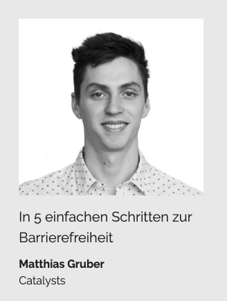 devtreffio's tweet photo. Dritter Vortragender beim morgigen Devtreff #6  ist Matthias Gruber. 

Thema: Warum Barrierefreiheit besonders in den nächsten Jahren eine große Rolle spielen wird und wie durch ein paar wenige Regeln ein barrierefreies Webprojekt erstellt und die User-Experience verbessert wird. https://t.co/bUitR9t4mu