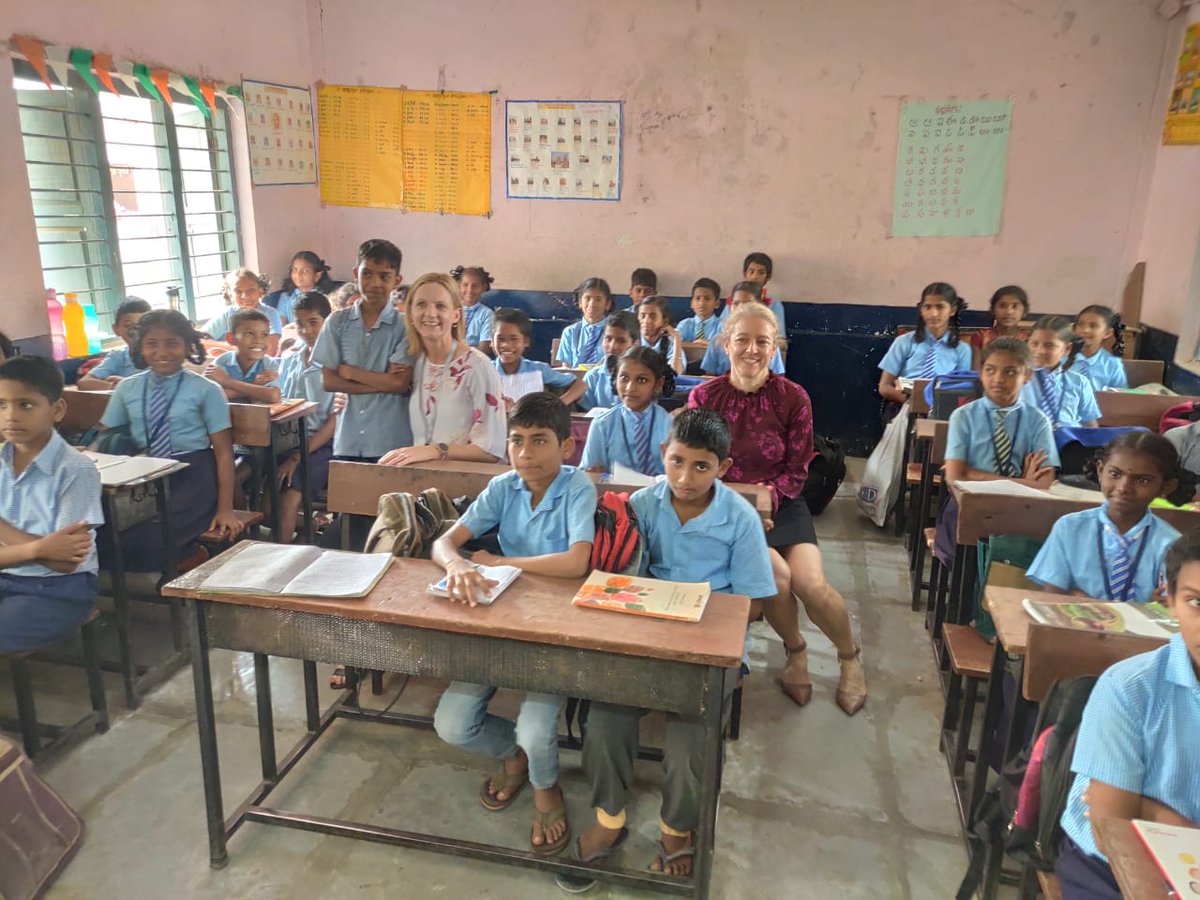 techmahindracsr's tweet photo. Happy to share moments from the visit of officials from LGIAsuper, Australia (@tech_mahindra clients) to our #ARISE Mandal Parishad Primary School, Hyderabad to get insights about our #education initiatives

#TechMahindraCSR #RiseforGood #CreatingHappierClassrooms https://t.co/IpxpgC6cRh