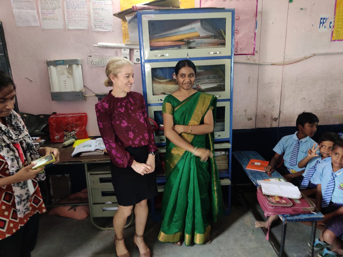 techmahindracsr's tweet photo. Happy to share moments from the visit of officials from LGIAsuper, Australia (@tech_mahindra clients) to our #ARISE Mandal Parishad Primary School, Hyderabad to get insights about our #education initiatives

#TechMahindraCSR #RiseforGood #CreatingHappierClassrooms https://t.co/IpxpgC6cRh