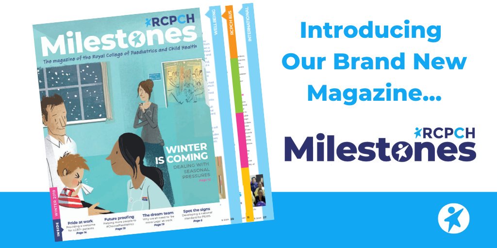 Written by you, and named by you, our new members' magazine #RCPCHMilestones is out now and winging its way to you! ow.ly/Dyv650x9dA7