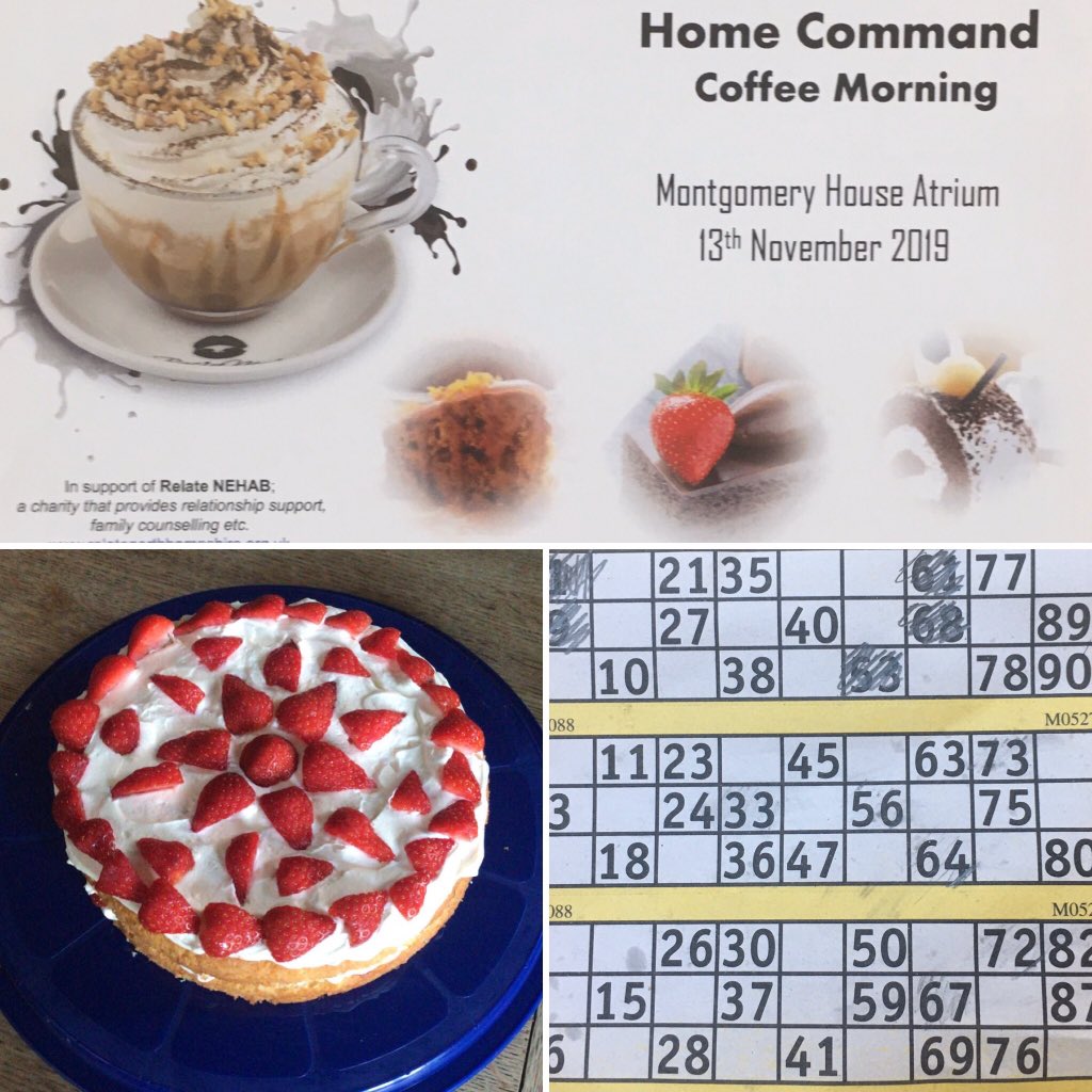 UrchTyrone's tweet image. Amazing turnout at #MontgomeryHouse for our coffee, cake and bingo morning.  #FunAtWork and loads of cash raised for @Relate_charity.  Thank you everyone in HQs #HomeCommand and #RegionalCommand.