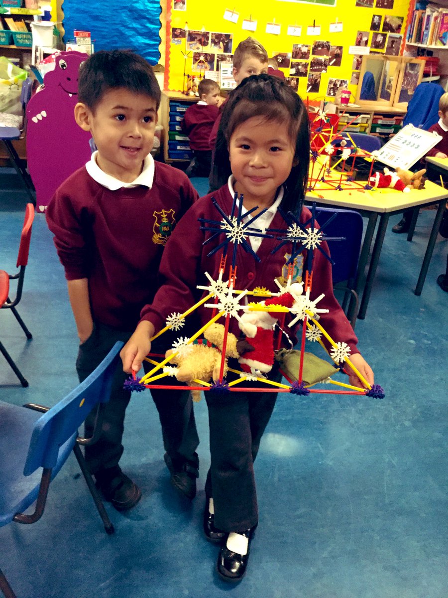 stmarysbridgend's tweet image. Children in reception collaborated well to build sleighs for Father Christmas and his reindeer. Super concentration, your sleighs were great! Thank you @XLWales #scienceandtechnology