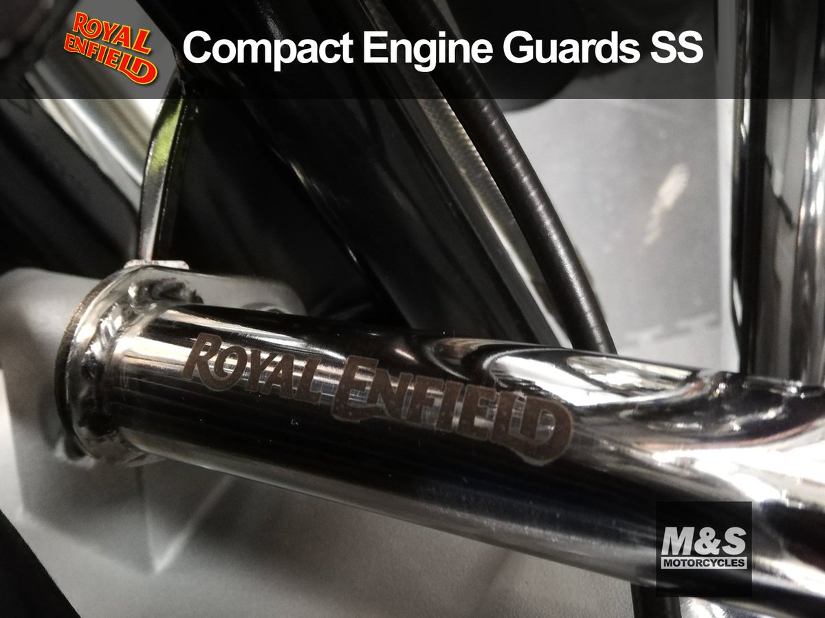 MSMotorcycles's tweet photo. Our Royal Enfield range have been very popular this year. As well as being great quality machines they are very customisable with an excellent choice of Royal Enfield accessories available. Here you can see a set of compact engine bars fitted to a customers new Interceptor. https://t.co/yXEA9Dp6t5