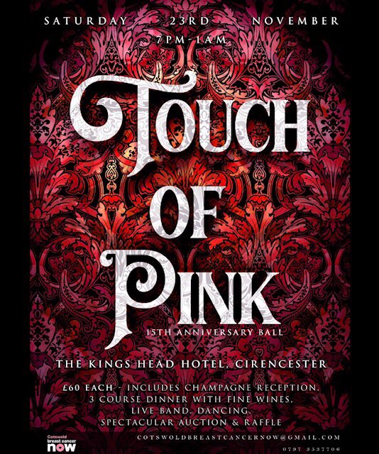 Gutted that I am missing this fabulous fundraising event for <a href="/BreastCancerNow/">Breast Cancer Now</a> in Cirencester <a href="/KingsHeadCiren/">Kings Head Hotel</a> and just one table left. First to contact CotswoldBreastCancerNow@gmail.com secures...