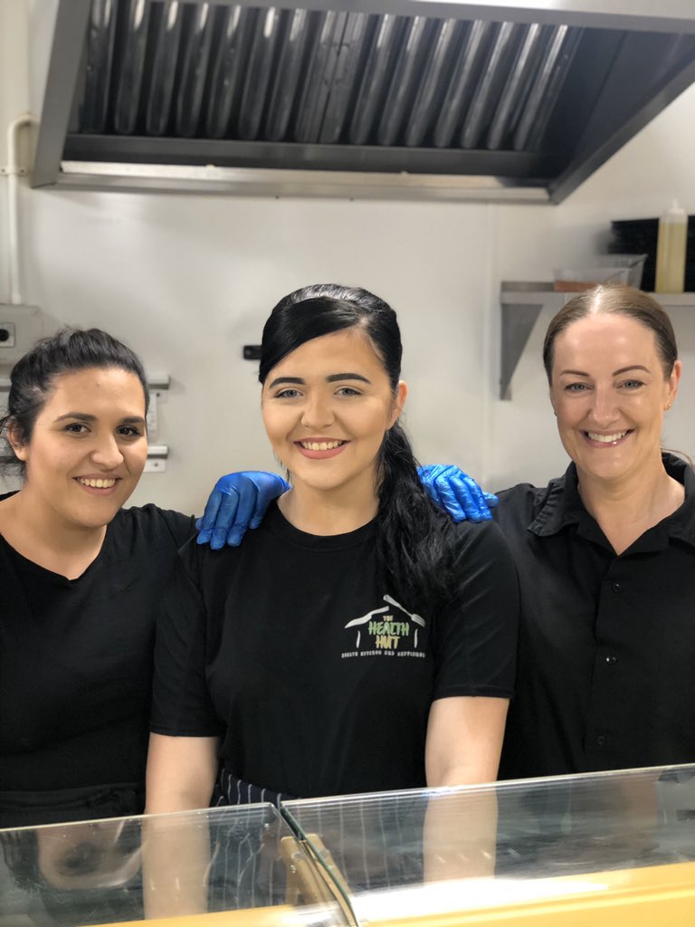 TheHealthHut1's tweet photo. Come meet our chefs. Our girls have over 35 years experience between them in the industry. Come see what they can cook for you 👩🏼‍🍳 https://t.co/mZL1F1nXbw