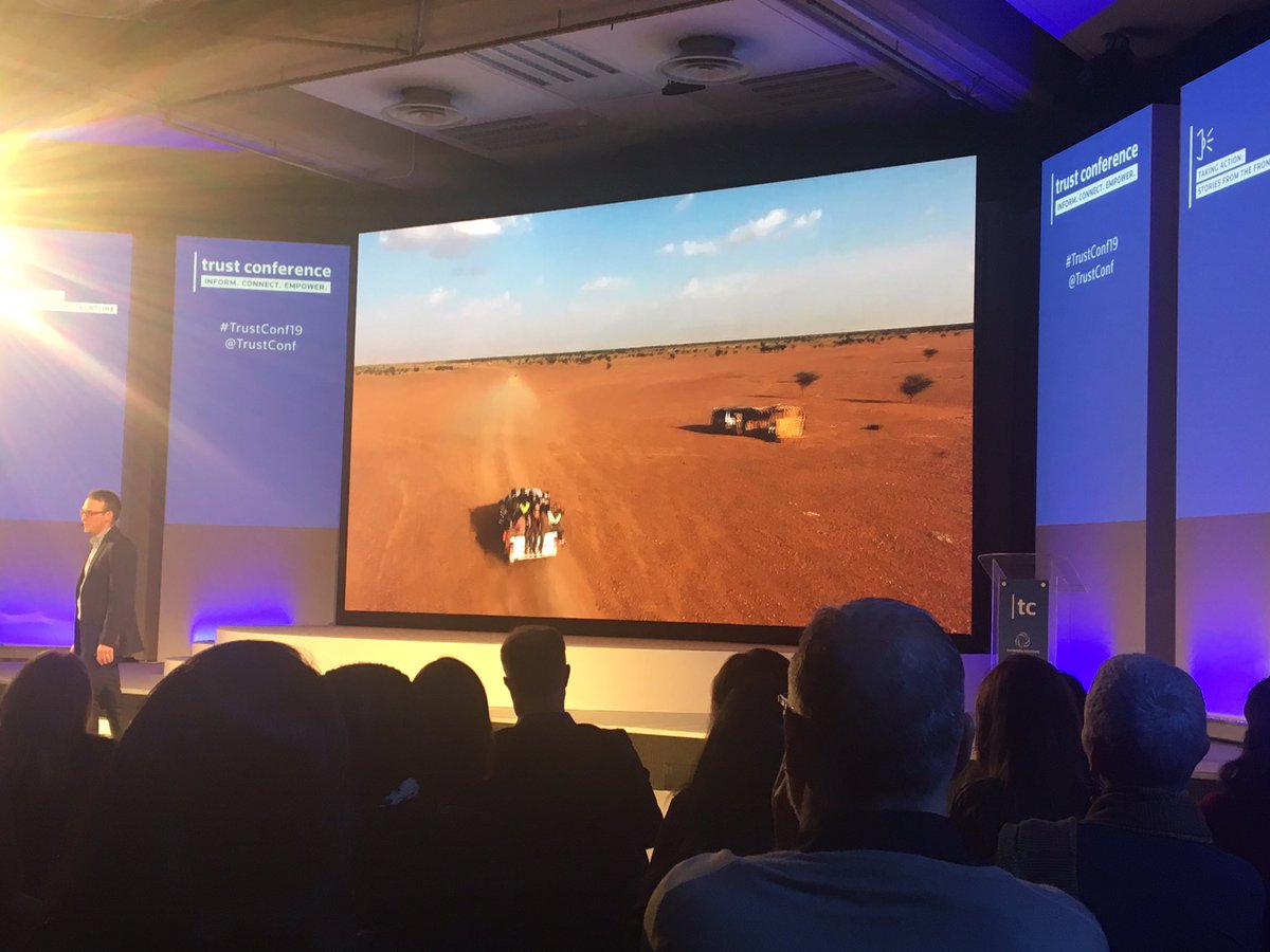 Powerful <a href="/joshhaner/">Josh Haner</a> photography &amp; footage on show #TrustConf19 highlights global  #ClimateEmergency &amp; capture impact of rising temperatures &amp; sea levels that increase food insecurity &amp; displacement of communities