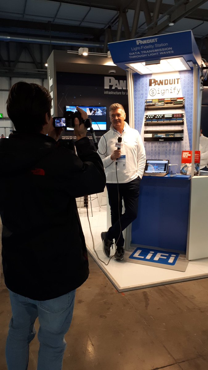 CompetitionSrl's tweet photo. Gian Piero De Martino di @Panduit (stand D18) spiega le ragioni della presenza per la prima volta a #SmartBuildingExpo di fronte alle telecamere di @BitMATnews #cablaggio #infrastrutturedirete #cabling #IP #PoE https://t.co/mbSCXtRLOW