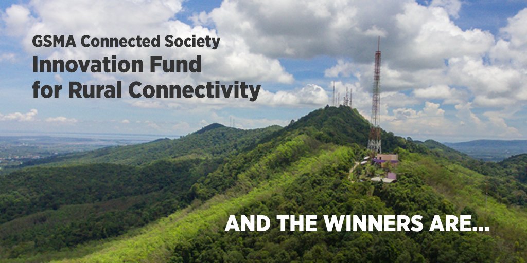 The winners of the #GSMA #CSInnovationFund have been announced! Congratulations to <a href="/fairwaves/">Fairwaves</a>, iSat Africa and <a href="/NuRANWireless/">NuRAN Wireless</a> whose innovative #MobileInternet #connectivity solutions have each been awarded grants of up to £330,000. Learn more: bit.ly/2NG1nE2