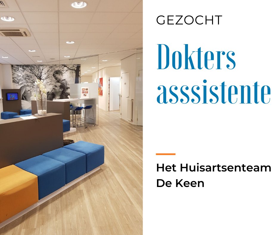 Het Huisartsenteam De Keen in Etten-Leur heeft plaats in hun team voor een doktersassistent(e): bit.ly/372NKGE