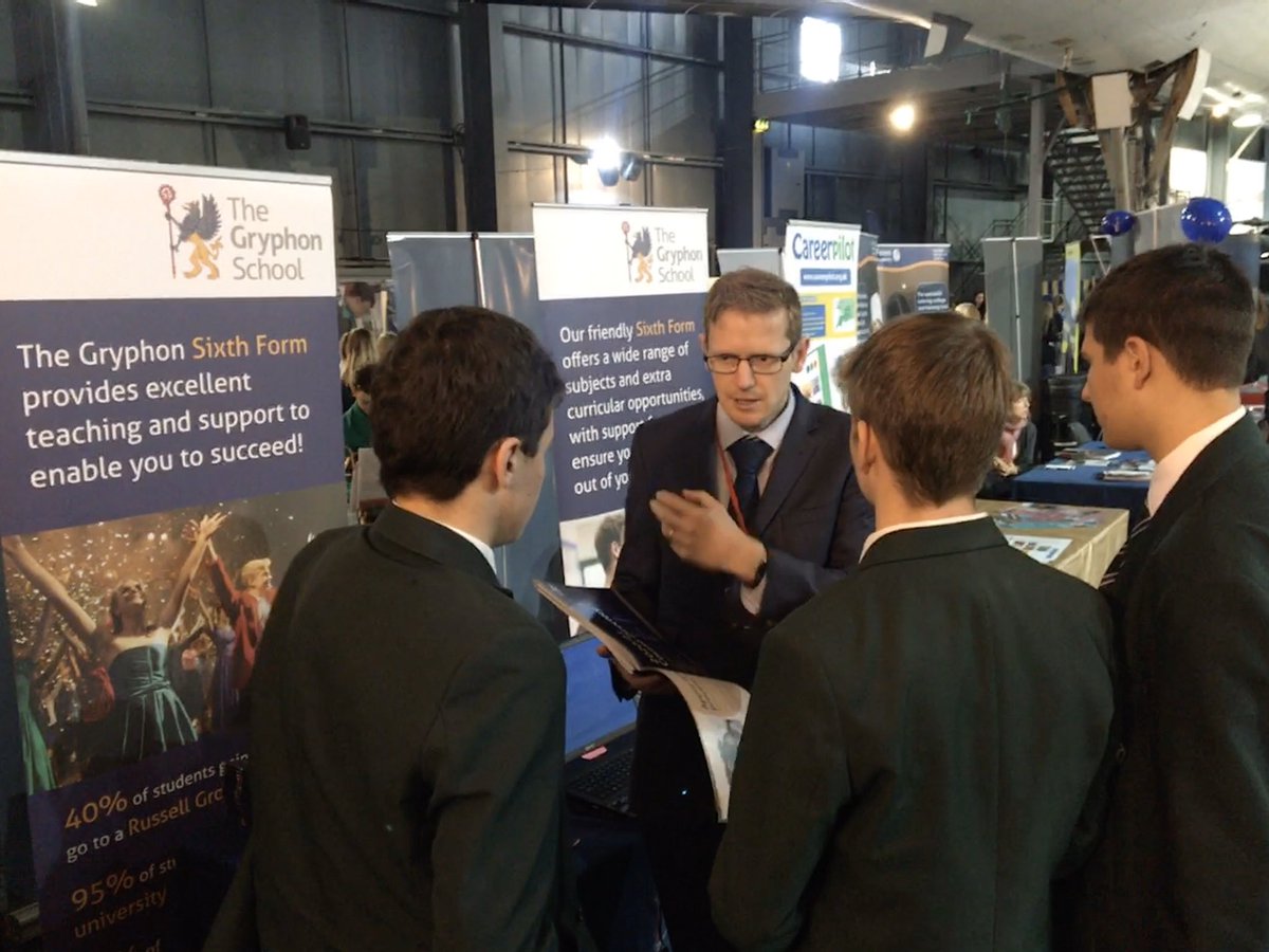 Exhibitors like <a href="/Gryphon6thForm/">Gryphon Sixth Form</a> really made the day a hit with our young visitors, conversations spark decision making #somerset a chance to explore opportunities inside &amp; outside the county #broadeninghorizons