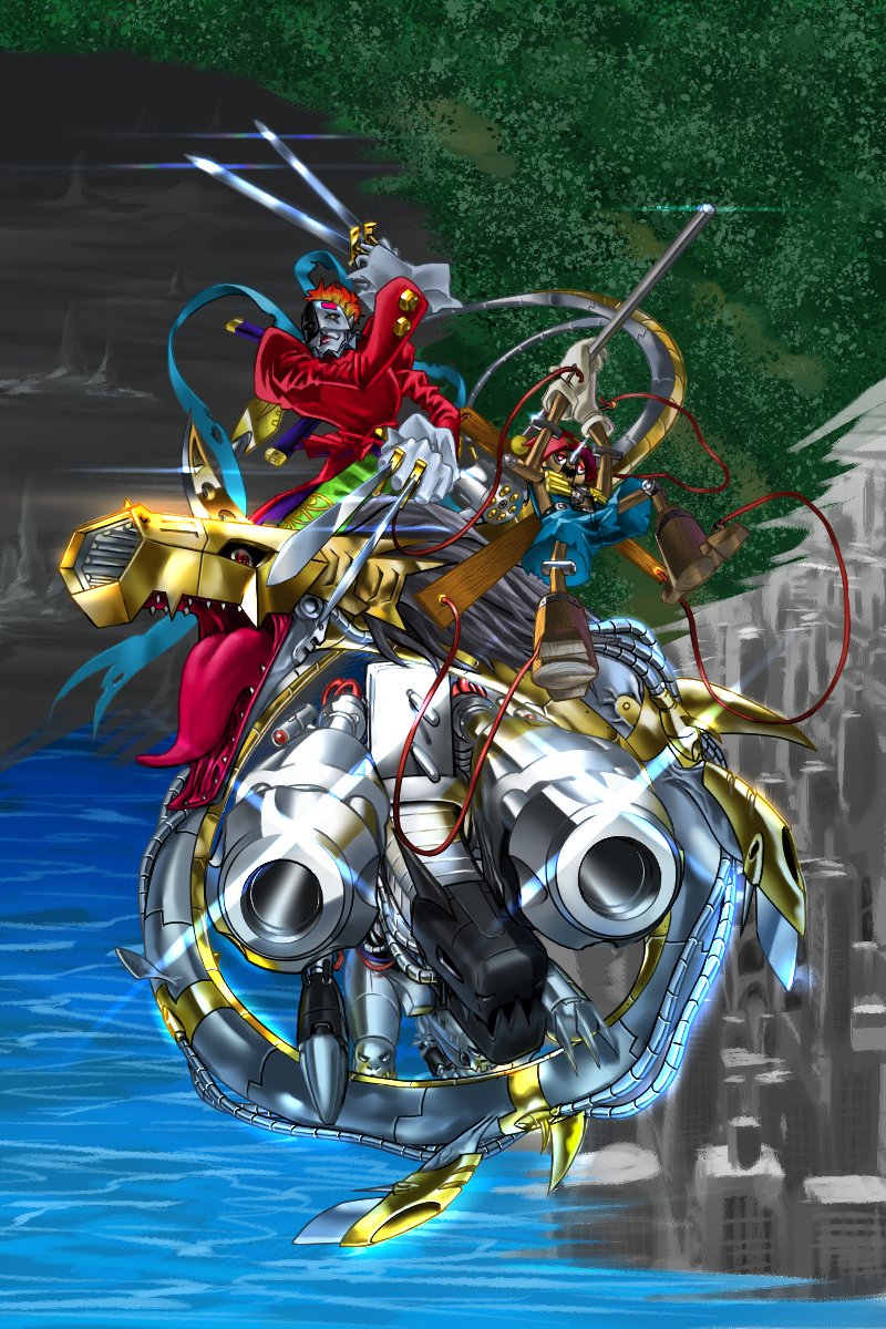 吉野 Sur Twitter ダークマスターズを描きました 次回デジモンアドベンチャー 魔の山の四天王 ダークマスターズ