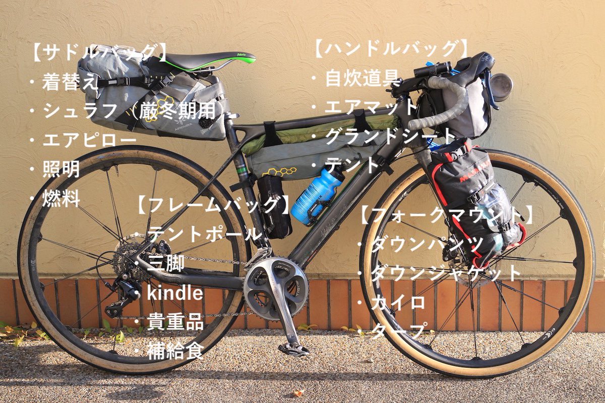 神楽坂つむり A Twitter 旅別のパッキング例をまとめました 自転車って実は積載能力すごい バイクパッキング 自転車キャンプ ツーリングにおける装備一覧 T Co Qtvty5ho0z 神楽坂つむり A Twitter 旅別のパッキング例をまとめました 自転車って実は積載能力すごい バイクパッキング 自転車キャンプ ツーリングにおける装備一覧 T Co Qtvty5ho0z