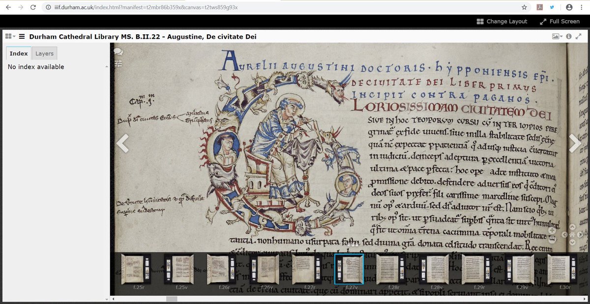 BedesBooks's tweet photo. St Augustine of Hippo, theologian & philosopher, was born #OnThisDay in 354. Augustine’s works were essential to any medieval monastic library. This copy of Augustine's The City of God was produced by Simeon of Durham before 1100, for the library @durhamcathedral. #OTD https://t.co/HqszjPEfeB