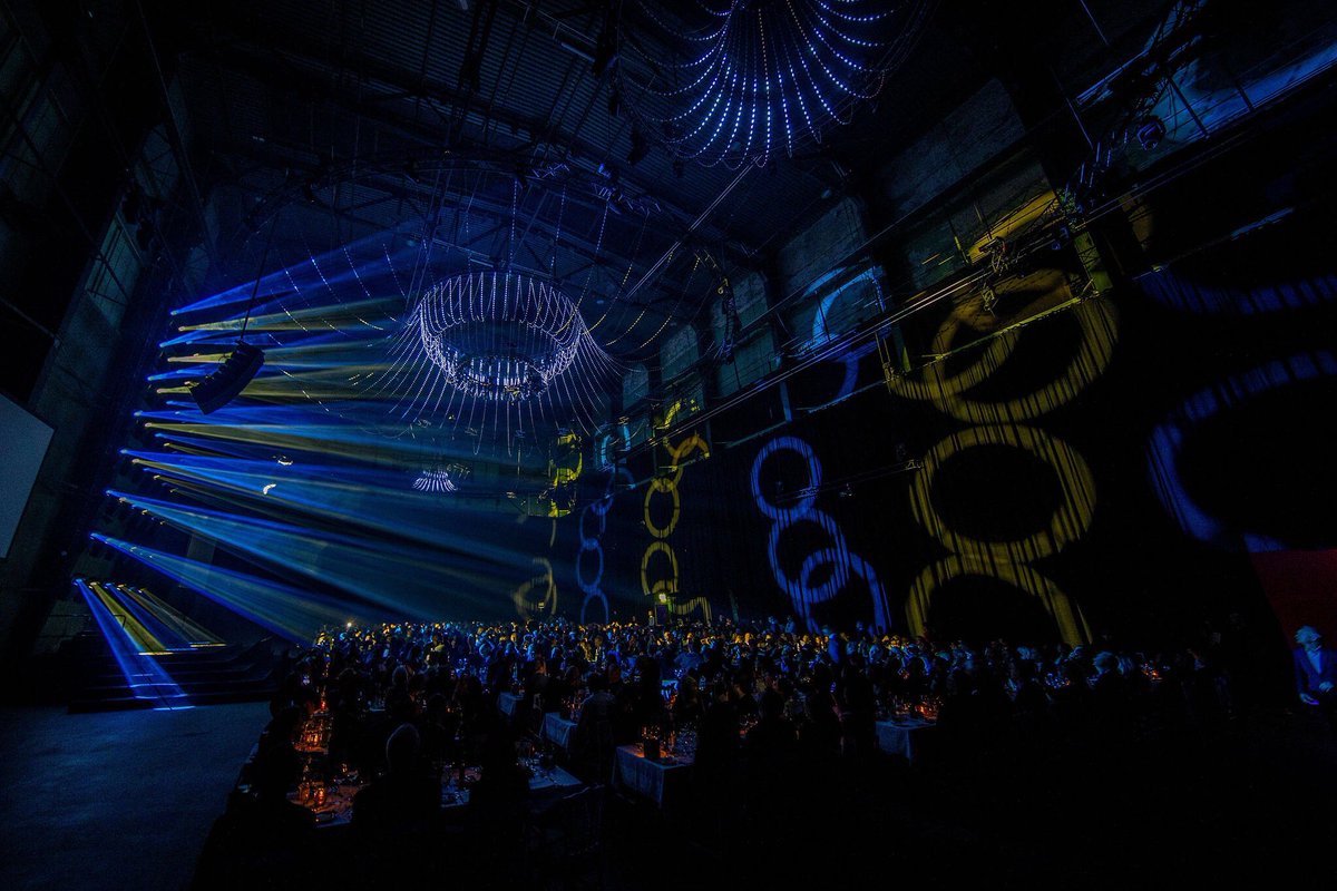 Robelighting's tweet photo. In Rotterdam, The Netherlands, for the PLDC 2019 where show organizers VIA-Verlag worked with @ACTLDofficial who created the Awards Gala #lightingdesign using @Robelighting #ESPRITE, #T1profile, #Spikie, #SilverScan & #Anolis #Eminere luminaires. (πΈ Twelve Photographic Services) https://t.co/yoVZOq71Zs