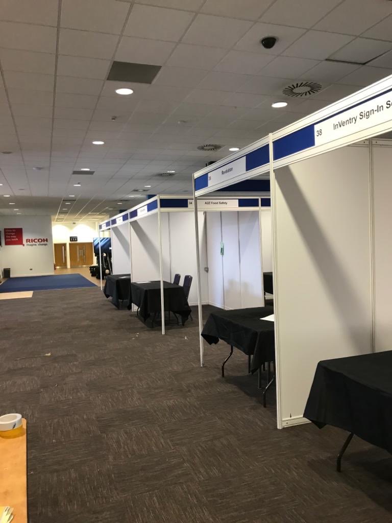 dimension8ltd's tweet photo. Today we're in Cardiff City Stadium building the Introbiz Expo. @introbiz  @CardiffCityStad https://t.co/LDxMIJcw15