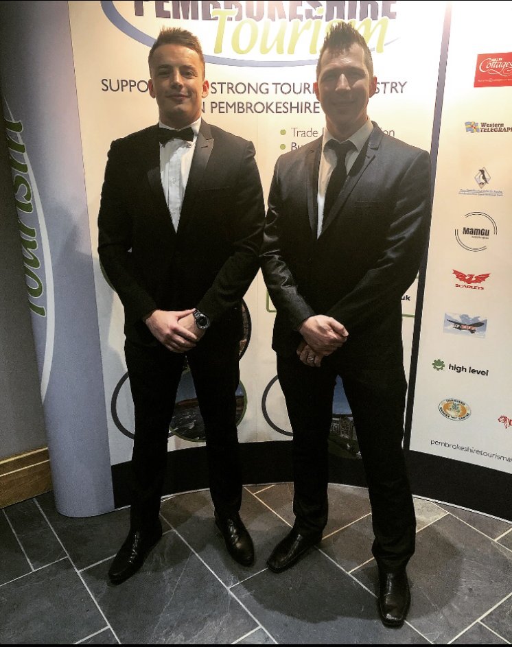 writemedia's tweet photo. Dan, our Project Manager and Dave, our Lead Developer scrubbed up really well for the #PembrokeshireTourismAwards last week. 

Well done to all the finalists and winners.

#Pembrokeshire #PembrokeshireTourism https://t.co/Mwm5zXaIy6
