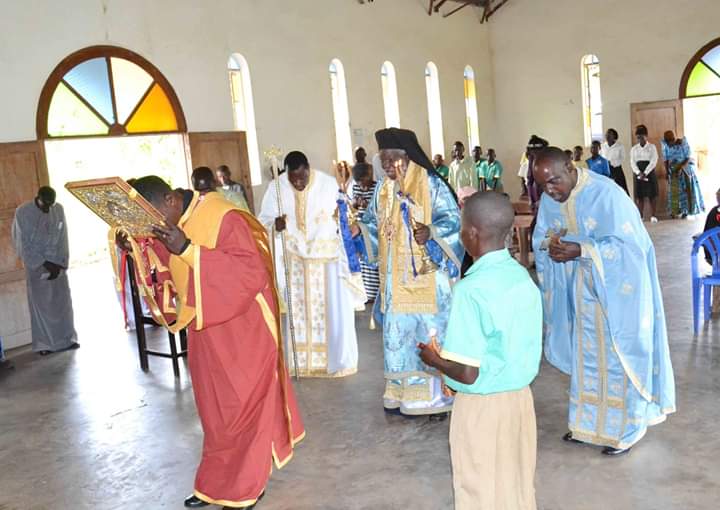 Orthodox_ug's tweet photo. #Holyliturgy in commemoration of the feast of Saint #John #Chrysostom at the Parish of John Chrysostom in Luweero district. #liveorthodoxy #saints https://t.co/O4MIGtyaMy