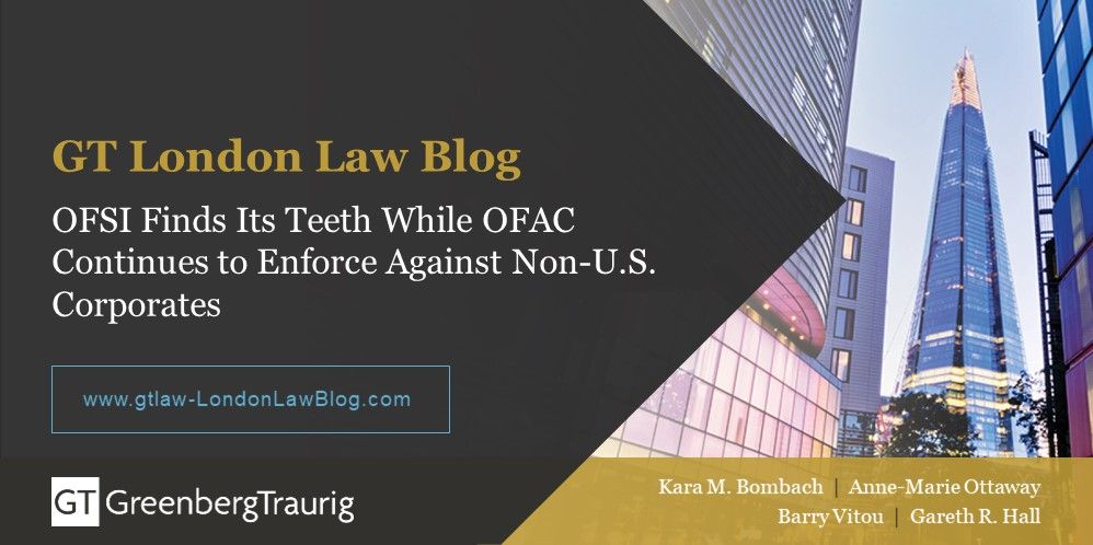 #ICYMI: UK's sanctions monitor #OFSI has imposed its highest monetary penalty to date, while its the US's #OFAC, has agreed to settle with a British bank for an even $4 million. Check out the details: buff.ly/2qrVfWV #whitecollar