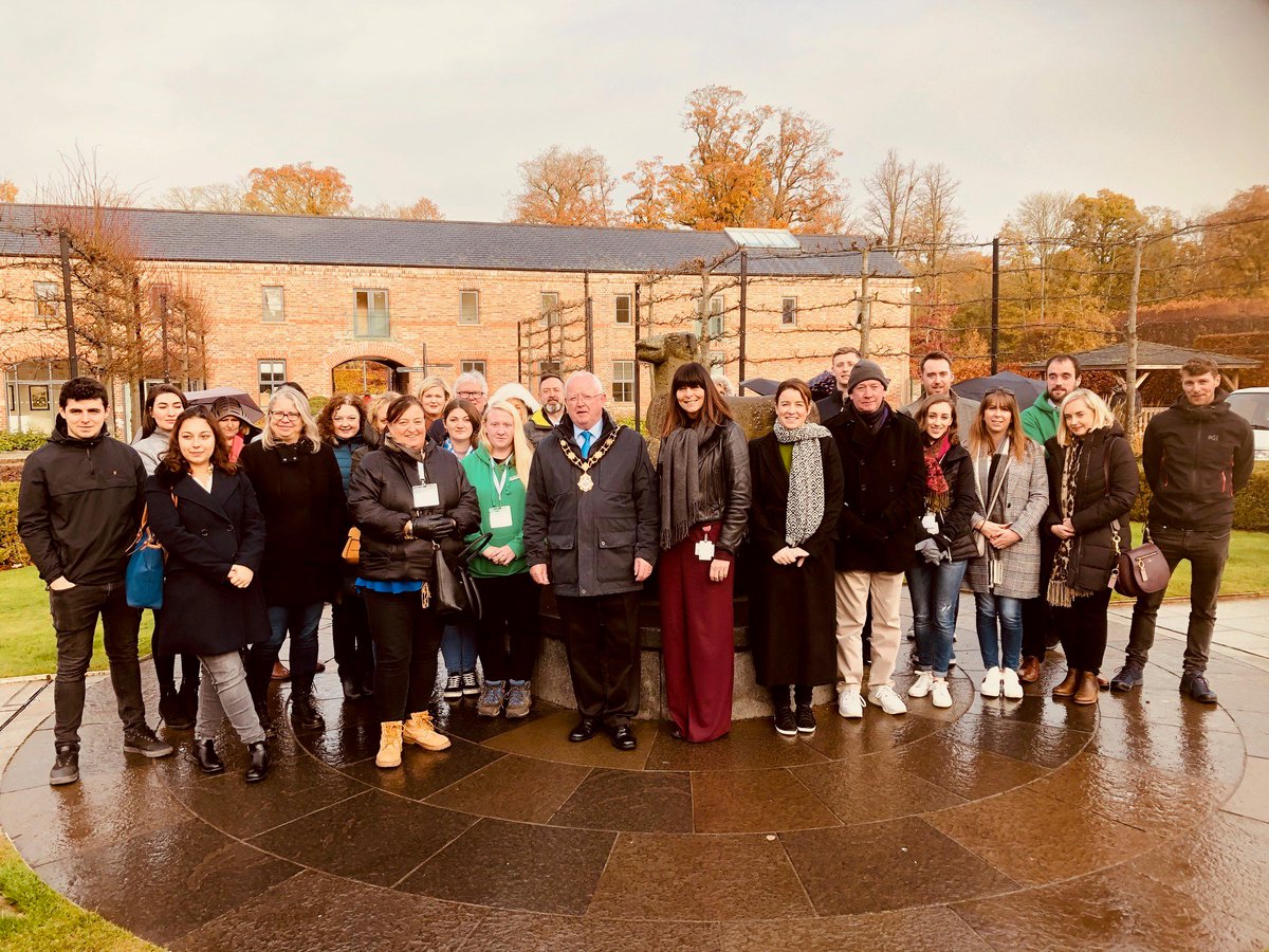 The Mayor Alderman John Smyth, was delighted to welcome Irish Tour Operators Association (ITOA) to the award winning Antrim Castle Gardens today where he joined them on a guided tour of the Gardens to showcase the Boroughs premier tourist attraction.