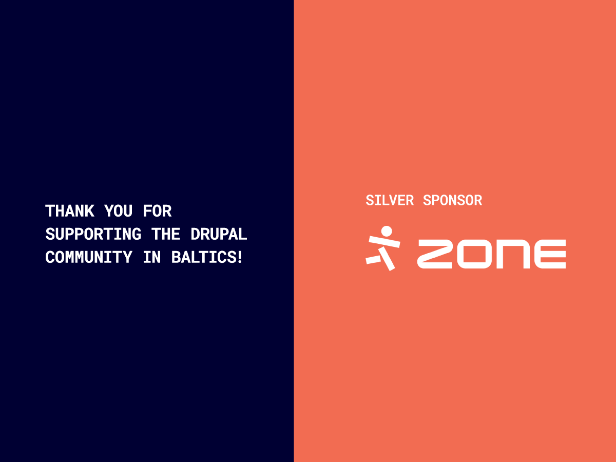 👏 Round of applause to our SILVER sponsor 
<a href="/zone_ee/">Zone Media</a>, one of Estonia’s leading providers of Internet infrastructure and support services.
#Drupal #DrupalCamp #DCBaltics2019 #DrupalCommunity #Baltics