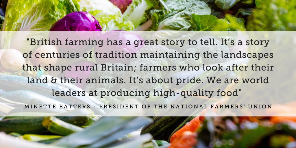 👏 @Minette_Batters in @thetimes ow.ly/gPSZ50x9Jia

Every #British citizen has the right to expect a supply of safe, traceable & affordable food 👫

Future #TradeAgreements must allow the UK's high #food & #farming standards to be maintained 🇬🇧🤝 ow.ly/vJi650x9Ji9