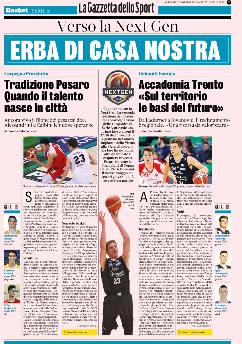 Interessante articolo sulla <a href="/Gazzetta_it/">La Gazzetta dello Sport</a> di oggi a firma Camilla Cataldo sul nostro Settore Giovanile!! 📰🤩🔝
#ilFuocoCheCiUnisce 🔥⚪️🔴